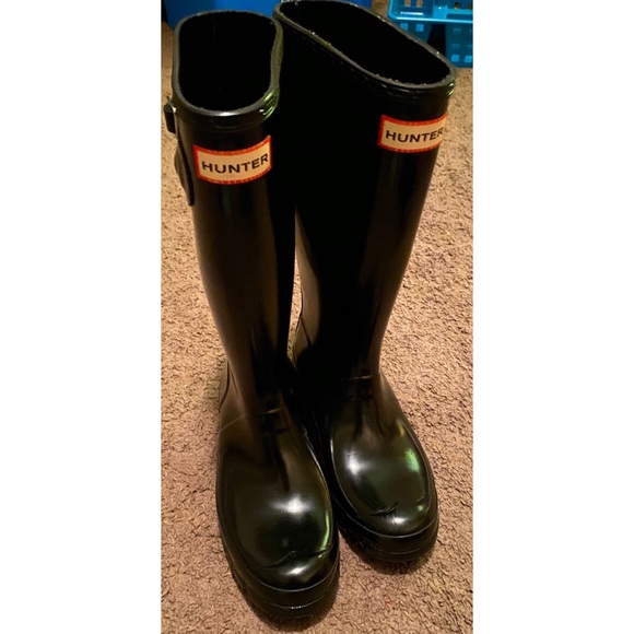Hunter Other - Hunter boots original black kids 5B 6G